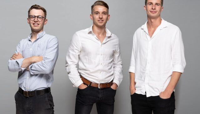 L to R Freddy Hoare Dan Robinson Charlie Youngs